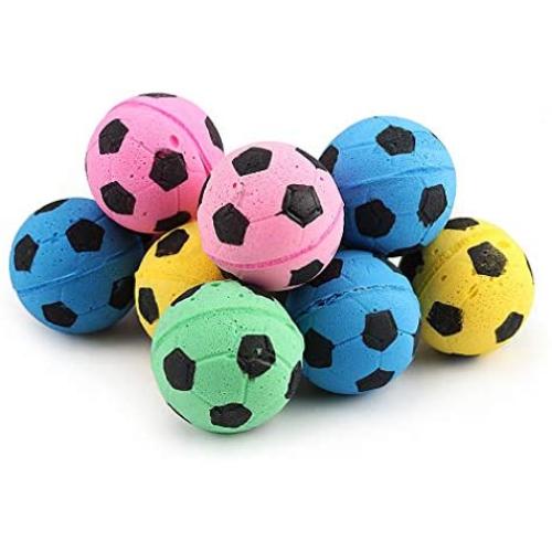 10 pcs/Lot Eva Colorful Ball Cat Toy Pet Foam Football Toys Outdoor Play Pet Toys