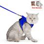 SENYE PET Cat Harness Escape Proof Small Cat and Dog Soft Mesh Vest Harnesses Adjustable Pet Harness with Leash Clip & Reflective Strap Cat Walking Jacket Comfort Fit for Kitten Puppy