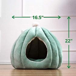 Cactus Pet Condo for Cats, Puppy and Small Dogs in Super Plush Self-Warming Material – Machine Washable, Fun Design, Private Cat Cave and Dog House