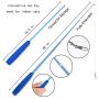 Scettar Cat Fishing Pole Toy,14 Pcs Cat Toys Interactive with 2 Pole 10 Replacement 2 Cat Robbin Worm DA Bird Toy Ball Wand Toy for Indoor Cat