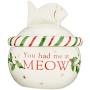 Lenox Holiday Cat Treat Jar