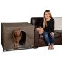 Pet Gear Pro Pawty, Potty Training Aid for Pee Pad/Grass Patch, Removable Tray Holds Pad Included, Hides Messes, Optional Wall Guard, Dog Litter Box