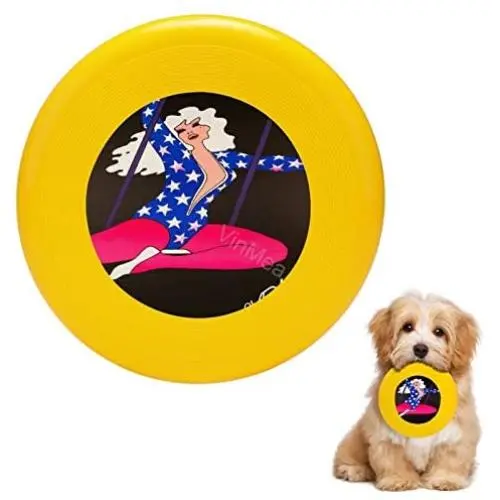 Pet Frisbee Flying Disc Dog Toy - Multifunction Cyrk Trapeze Star Girl 1975 Polish Circus Poster Pet Frisbee Flying Disc Dog Toy - Multifunction Cyrk Trapeze Star Girl 1975 Polish Circus Poster