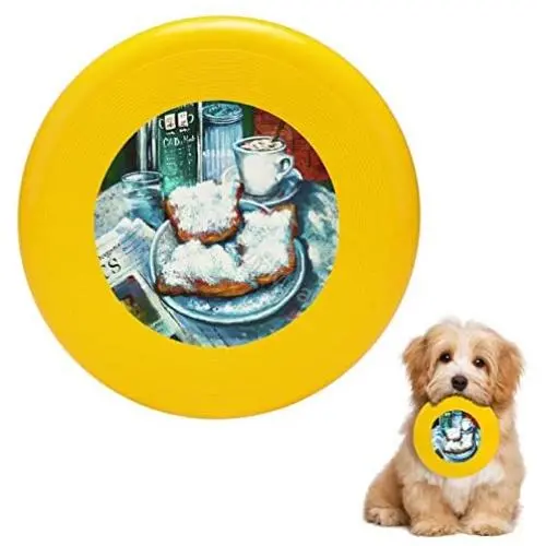 Pet Frisbee Flying Disc Dog Toy - Multifunction A Beignet Morning Dianne Parks Pet Frisbee Flying Disc Dog Toy - Multifunction A Beignet Morning Dianne Parks