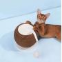 ZEZE CAT Scratching Ball Scratcher(Scratching Post/Cat Toy/Cat Furniture/Cat Supplies/Cat Exercise/Furniture Scratching Protect/Sisal Rope/Halloween/Thanksgiving/Christmas)
