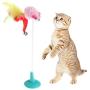 SARAHHH Colorful Cat Pet Toy Fake Mouse With Suction Cups Funny Playing Ring Lively - Dragonfly Fish Shipping Jingle Door Bells Quiet Grasshopper Clearance Banana Hide Feathers Cats Gal