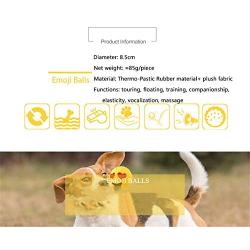 JKQ Soft Cat Balls Colorful Rubber Scratching Balls Pet Chew Toys Ball Bite Resistant Training Toys Treat Balls for Small Dogs, Cats, Kittens