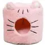 N/PP Cat Beds Cave for Indoor Cats 2 in 1 Foldable Pink/Grey Self Warming Kitten Pet Bed Washable N/PP Cat Beds Cave for Indoor Cats 2 in 1 Foldable Pink/Grey Self Warming Kitten Pet Bed Washable