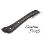 Brutul Bee Dog Grooming Coat Stripping Knife Stripper Trimmer Tool Wooded Handle Stripping Knives Set of 6 in Stainless Steel Non-Slip Tools for Grooming Dogs (Black)