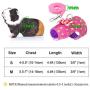POPETPOP Small Animals Harness Vest and Leash Set, Adjustable Outdoor Walking Chest Strap Harness with Cute Bowknot for Rabbit, Guinea Pig Hamster
