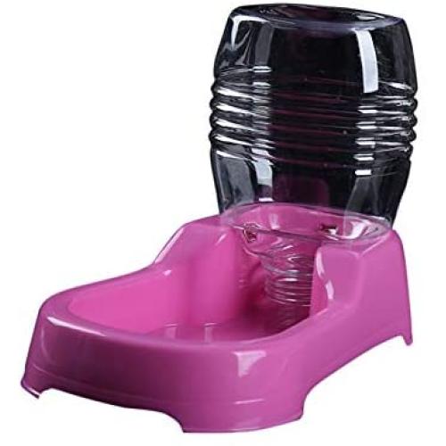 redcolourful Pet Automatic Drinking Fountain Base-Type Water Bowl for Dog Cat Pink Creative Lifestyle