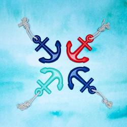 Waggo Anchors Aweigh Rubber Dog Toy (Small)