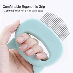 Pet Grooming Shedding Brush, Pet Cat Dog Hair Massage Shell Comb Massage Tool, Effective Deshedding Grooming Hair Remover for cat Removing Matted Fur, Knots and Tangles