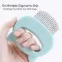 Pet Grooming Shedding Brush, Pet Cat Dog Hair Massage Shell Comb Massage Tool, Effective Deshedding Grooming Hair Remover for cat Removing Matted Fur, Knots and Tangles