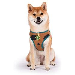 Scooby-Doo Warner Brothers Dog Harness | Soft and Comfortable Medium Dog Harness Dog Harness No Pull Tan and Blue Dog Harness