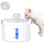 Beyoxfath Cat Water Fountain, Ultra-Quiet Cat Water Dispenser with Filter 68oz/1.9L, Auto Power-Off Pump, Intelligent Pet Water Fountain for Cats and Small Dogs with Dual Working Mode