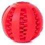 Dog Ball chew Toy, Non-Toxic and bite-Resistant Rubber Processing Medicine Ball, pet Puppy Training Tooth Cleaning Toy (red) / Diameter 7cm