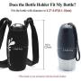 Vivaglory Water Bottle Carrier, Black+Dog Water Bottle and Black Neoprene Water Bottle