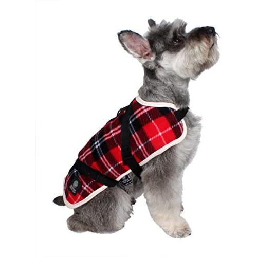American Kennel Club AKC Fleece Harness Coat with Sherpa Lining