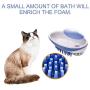 2 in 1 Pet Silicone Bath Brush Shampoo Dispenser for Pet Grooming Deshedding Soft Silicone Bristles Perfect for Washing, Shampooing, Massaging Long, Short Hair and Remove Loose Fur for cat Dog