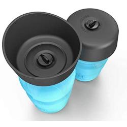 Portable Drinking Cup Dispenser for Pets,Leakproof Pet Water Bottle Foldable Outdoor Travel 18OZ BPA Free Bottle