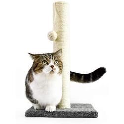 InnoPet Cat Scratching Post with Cat Interactive Toys,Sisal Cat Scratch Post,Covered with Soft Smooth Plush
