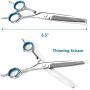 HIPIPET Dog Grooming Scissors Stainless Steel Professional Anti-Rust Shears Set Pet Grooming Scissors for Dogs/Cats