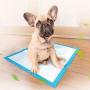 90GJ Dog Urine pad pet Diaper Sanitary pad Thickening Deodorant Teddy Diaper cat Urine pad Absorbent pad Dog Training pad 100 Piece S Code 3345cm Blue