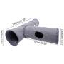 LeerKing Collapsible Cat Tunnel, 1/2 Window Cat Play Tube Toy for Large Cats with Scratching Ball Crinkle Paper