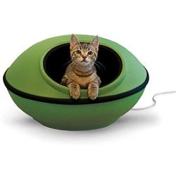 K&H PET PRODUCTS Mod Dream Pod Pet Bed, Cat Cave For All Cat Sizes, Heated and Unheated, Multiple Colors