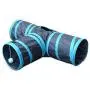 Charmgle Puppy Cat Tunnel Outdoor Arctic 3 Way T Shape Foldable Kitty Rabbit Play Pet Toy
