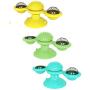 LOVEIT Pet Supplies Turn Around Windmill cat Toy Turntable Tease cat Toy Scratch Itchy cat Brush