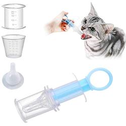 Refesta Pet Pill Syringe Bottles Pet Medicine Water Milk Feeder Pet Oral Tablet Capsule or Liquid Medical Feeding Tool Kit Silicone Syringes for Cats Dogs Small Animals