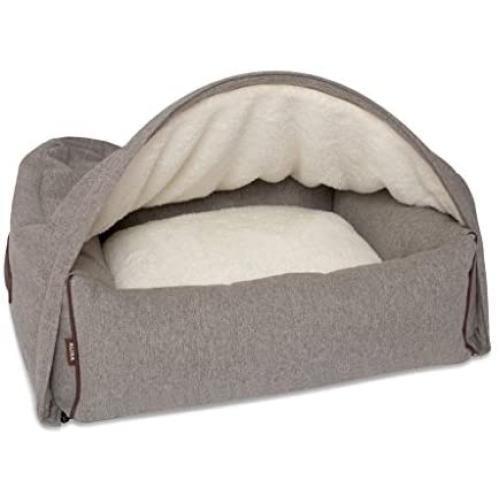 KONA CAVE - Luxury Snuggle Cave Dog and Cat Bed with Zip-Off Cozy Cave Cover - Patented Designed