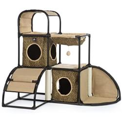 Prevue Pet Products Catville Townhome, Leopard Print