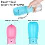 Dog Water Bottle - Foldable Dog Water Dispenser for Walking with Dog Waste Bag, Portable Pet Water Bottle for Travel, BPA Free Water Bottle for Cat, Rabbit,Puppy and Other Animals(10 Oz)