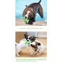 USWT Durable Bite-Resistant Dog Float Toy Pet Food Dispensing Ball Doggy Toys Dogs Supplies Teeth Cleaning Chew Toothbrush Keep Oral Health Increase Volume Resist Knife Cutting Axe Chopping (Green)