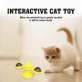 UTILITI Cat Windmill Toy, Cat Windmill Spin Toy Turntable Interactive Cat Spinning Windmill Toy with LED Ball and Catnip Ball Suction CupScratching TickleRotating Teasing Pet Kitten Toys for Cats