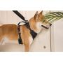 No Pull Choke Front Lead Reflective Weighted Dog Vest Harness with 2 Leash Clips, Black Adjustable Soft Padded Dog Harness with Easy Control Handle for Small Medium and Large Dogs