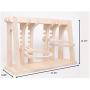 Pet Dog & Cat Bowls Stand, Adjustable Height Feeding Station with Stainless Steel Bowls