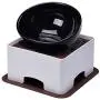 YMAXGO Elevated Tilted Dog Bowls Set with Adjustment Bracket,Ceramics Single Food Feeding Dish for Flat Face Dogs, Double Non-Slip Design YMAXGO Elevated Tilted Dog Bowls Set with Adjustment Bracket,Ceramics Single Food Feeding Dish for Flat Face Dogs, Double Non-Slip Design