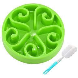 Dreams Mall Slow Feeder Bowls Dog Bowl Fun Feeder Interactive Bloat Stop,Eco-Friendly Slow Feed Dog Bowl,Green