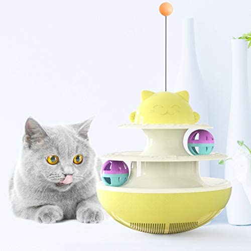 Logo Pet Supplies Amazon Explosion Models Kitty cat Toys Educational Toys Track Ball cat Toy Turntable