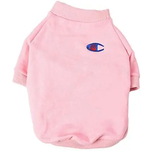 BinetGo Dog Sweatshirt Pet Clothes Cotton Knitted Winter Warm Soft Sweatshirt for Puppy Small Medium Dogs Sweater with Velvet Lining and Eye Embroidery (L, Pink) BinetGo Dog Sweatshirt Pet Clothes Cotton Knitted Winter Warm Soft Sweatshirt for Puppy Small Medium Dogs Sweater with Velvet Lining and Eye Embroidery (L, Pink)