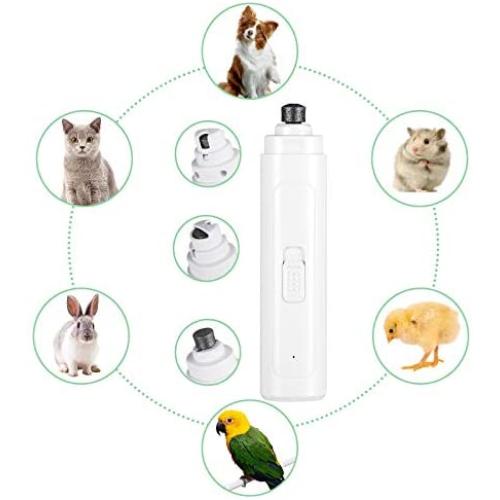 VILUX Dog Nail Grinder Clippers with LED Light - Upgraded 2-Speed Rechargeable Electric Dog Nail Trimmers Painless Paws Grooming,Smoothing,Pet Nail Grinder for Small Medium Large Dogs&Cats