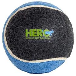 HERO Action, Small Solid Tennis Ball Dog Toy, Floating Fetch Ball