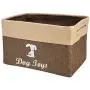 Brabtod Pet Toy and Accessory Storage Bin, Basket Bin Chest Organizer - Perfect for Dog Toys, Blankets, Leashes and Food