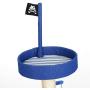 HONGGE Cat Tree, Pirate Ship Cat Tower Sisal Scratching Posts Dangling 2 Ball 75x65x26cm