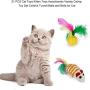 12Pcs/21Pcs Colorful Kitten Toys Pet Toy Set Cat Channel Funny Cat and Cat Supplies Pet Cat Plush Toy Pet Interactive Toy(12PCS)