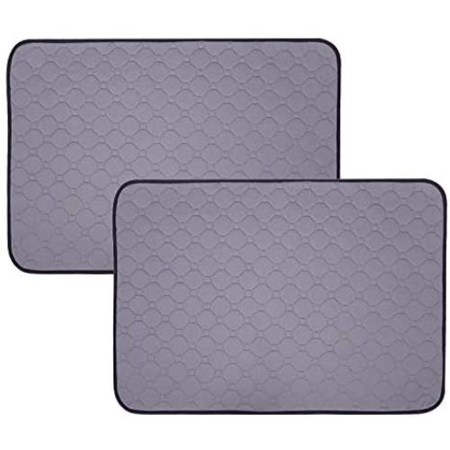 Pet Washable Pee Pads 2 Pack Waterproof Reusable Training Pads Super Absorbent Non-Slip for Dog Cat Guinea Pig Rabbit Playpen Housebreaking Indoor Potty Training Whelping Incontinence Travel